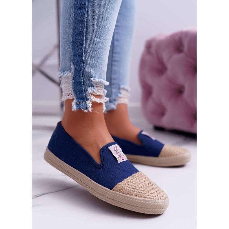 Dámské espadrilky Cross Jeans Navy Blue DD2R4046 námořnická modrá 1