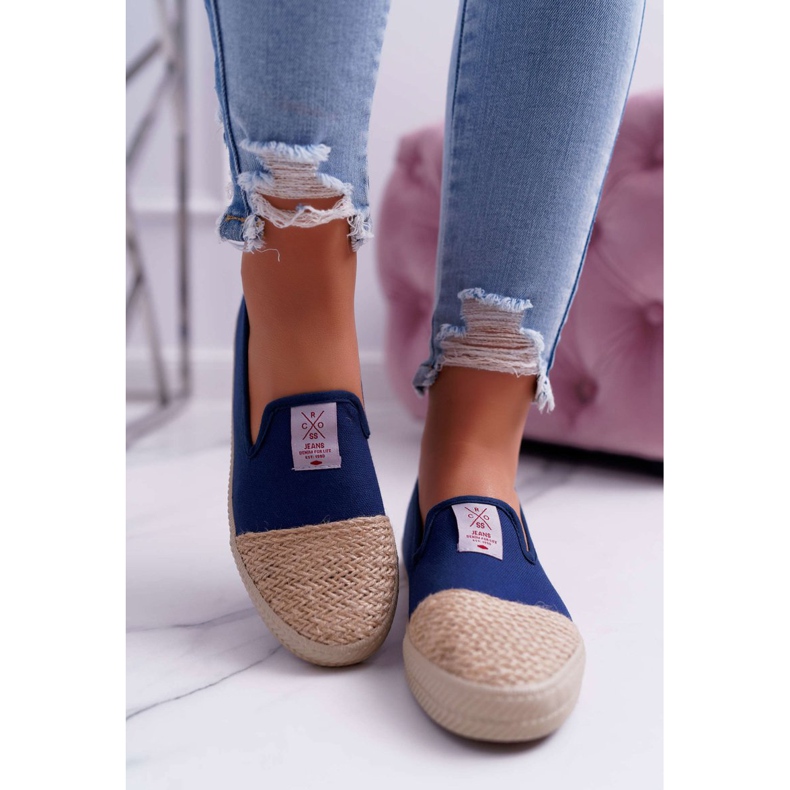 Dámské espadrilky Cross Jeans Navy Blue DD2R4046 námořnická modrá 2