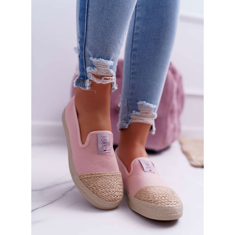 Dámské espadrilky Cross Jeans růžové DD2R4048 růžový 2