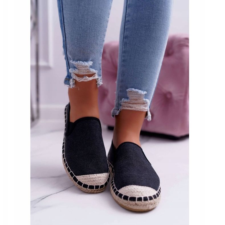 Dámské espadrilky Cross Jeans černé DD2R4106 černá 2 Dámské espadrilky Cross Jeans černé DD2R4106 černá 2