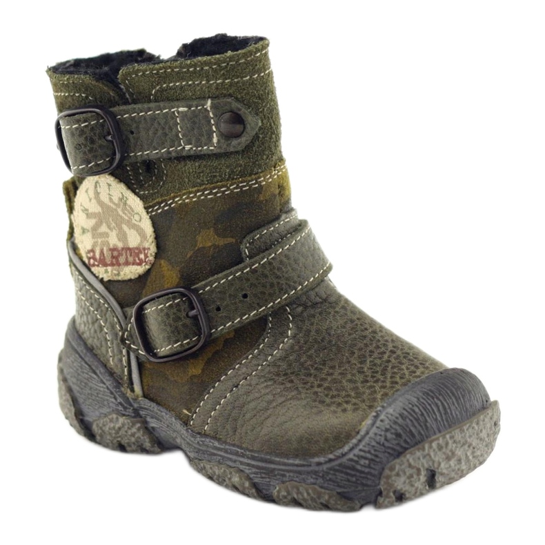 Kožené dětské boty 91543 Green Bartek zelený 1