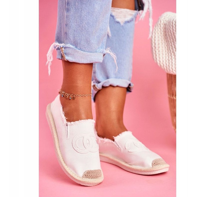 PS1 Dámské espadrilky v bílé barvě bílý 2