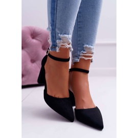 FRBS Dámské lodičky na podpatku černá Grette 2