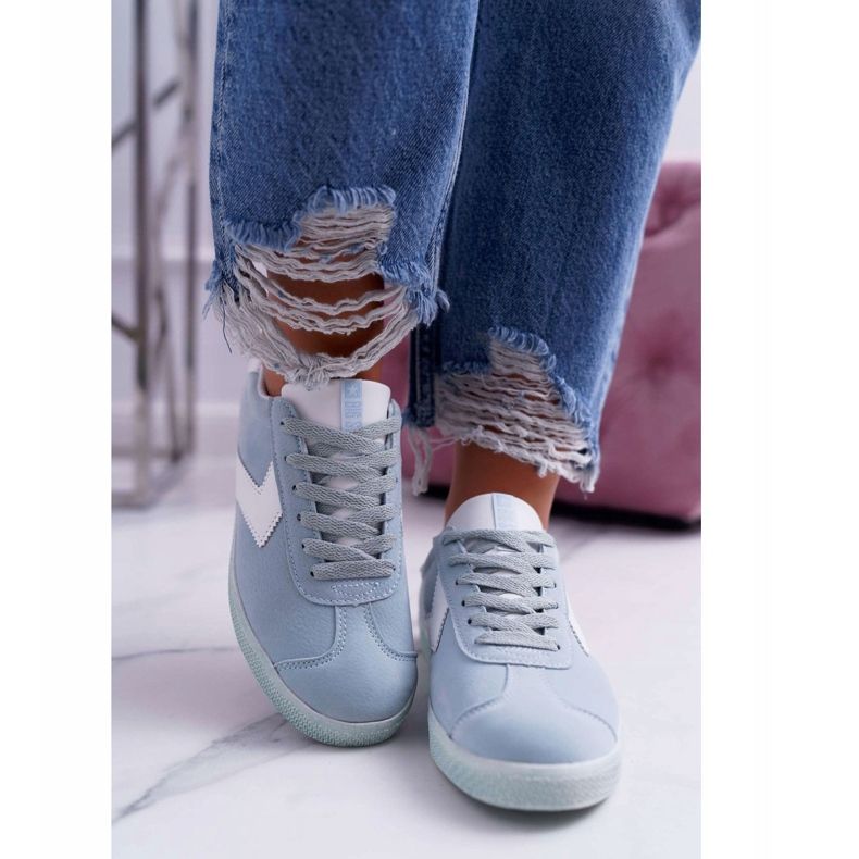 Dámské sportovní boty Big Star Blue DD274301 modrý 2