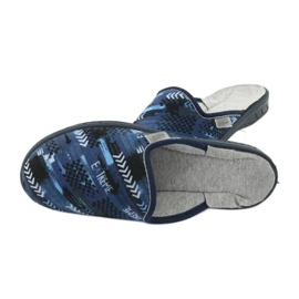 Barevné dětské boty Befado 707Y402 černý námořnická modř modrý 4