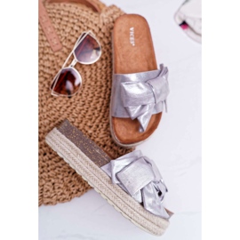 Dámské pantofle Vices Silver 6275 šedá 2 Dámské pantofle Vices Silver 6275 šedá 2