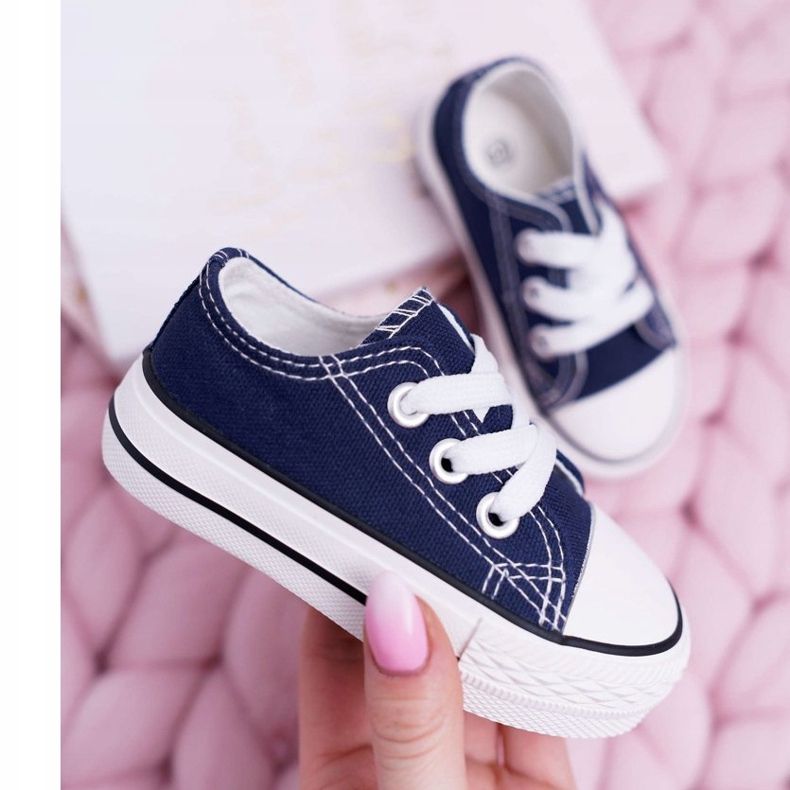 FRROCK Dětské klasické tmavě modré tenisky Filemon modrý 2