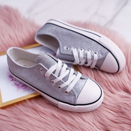 FRROCK Dětské tenisky pro mládež Brocade Silver Misty šedá 2