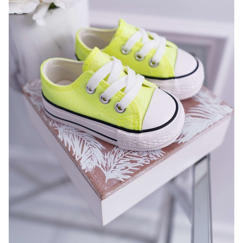 FRROCK Dětské tenisky Brocade Lime Neon Misty žluť 1