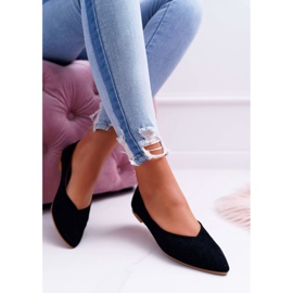 Dámské balerínky Lu Boo prolamované černý dezert černá 1