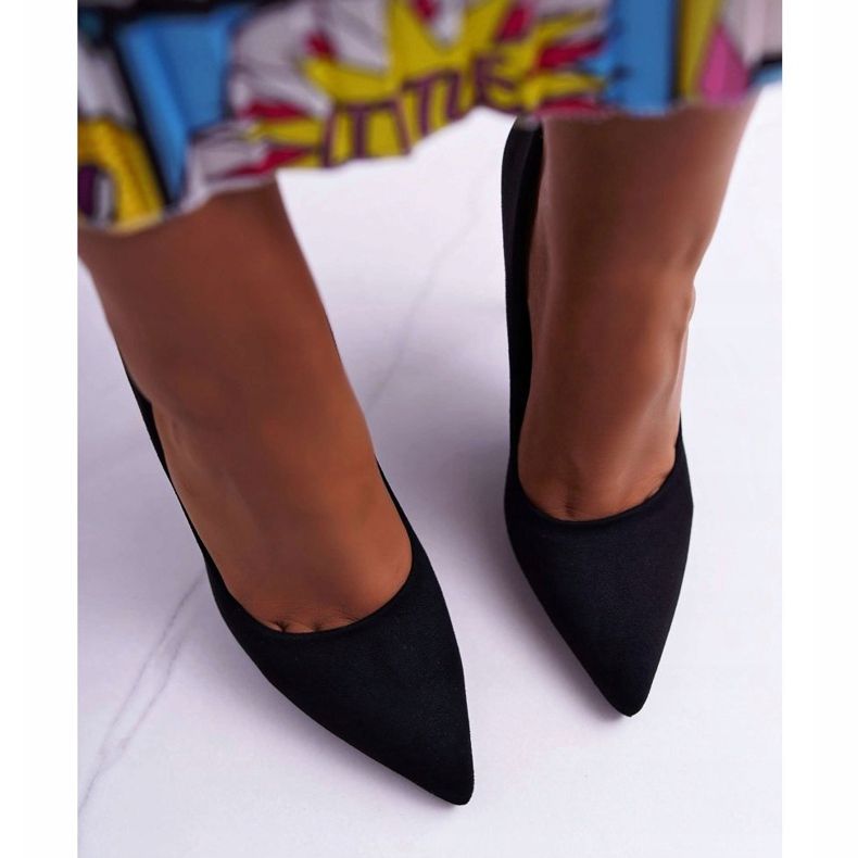 PS1 Dámské semišové jehlové jehly Yanna černá 2