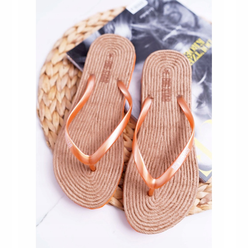 Dámské pantofle Žabky Big Star Orange AA274A120 pomerančový 1