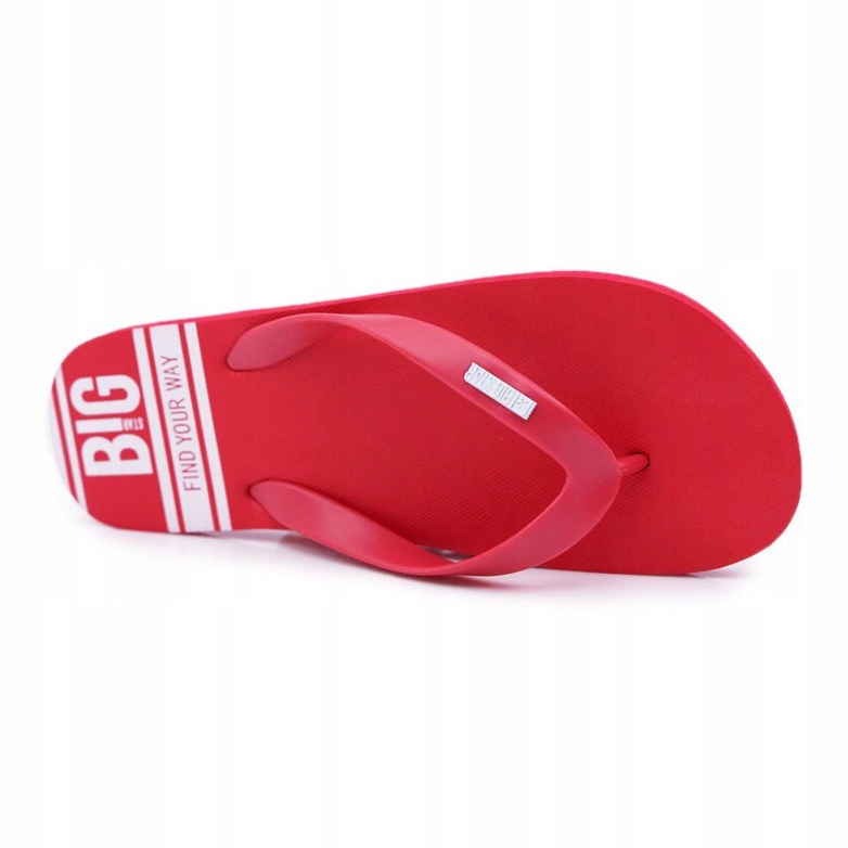 Pánské pantofle Žabky Big Star Red AA174416 červený 2