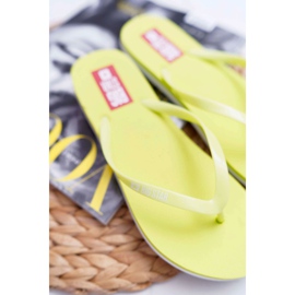 Dámské pantofle Žabky Big Star Neon Lime AA274A129 zelený 2