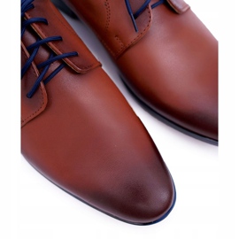 Mario Boschetti Elegantní kožené pánské brogues v hnědém menelaosu hnědý 2