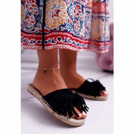 PV1 Dámské černé pantofle Boho Vices 8458 černý 1