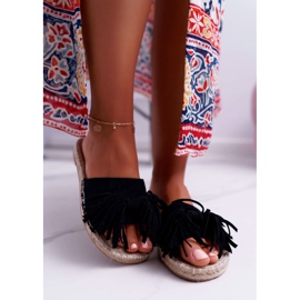 PV1 Dámské černé pantofle Boho Vices 8458 černý 2