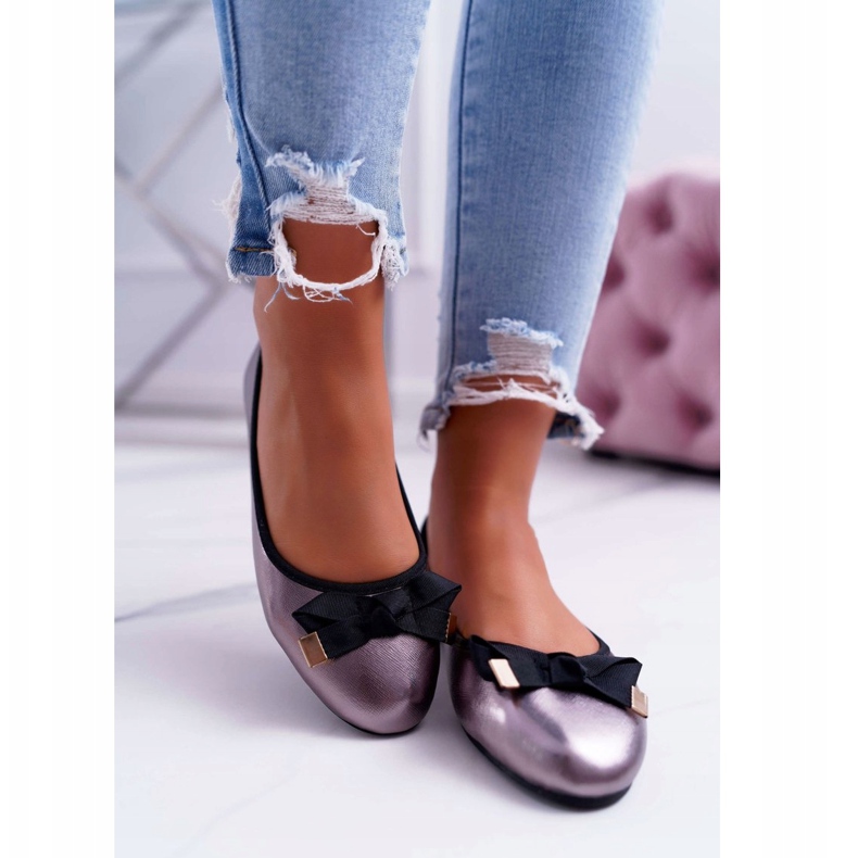 EVE Elegantní dámské balerínky Graphite LaDonna vícebarevný šedá 2 EVE Elegantní dámské balerínky Graphite LaDonna vícebarevný šedá 2