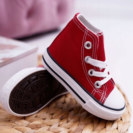 FRROCK Dětské klasické vysoké tenisky červený Filemon červené 2