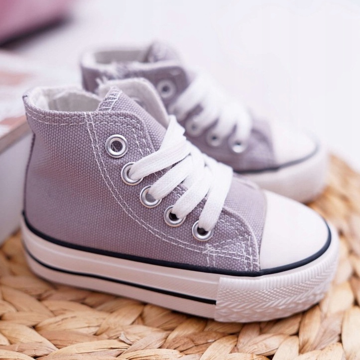 FRROCK Klasické dětské tenisky se zapínáním na zip šedé barvy Filemon šedá 1