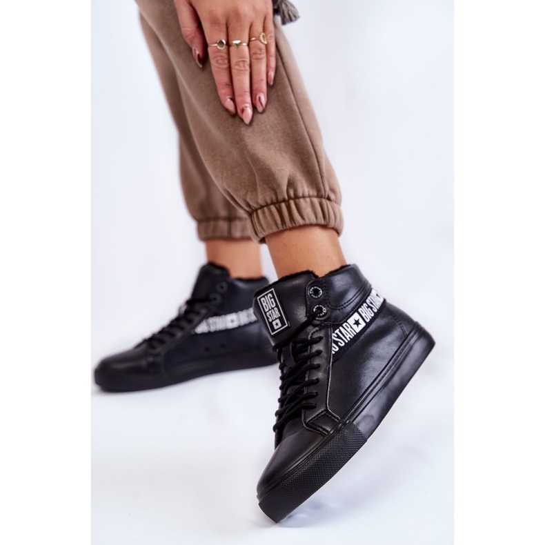 Dámské tenisky Big Star High Black EE274355 černý 2