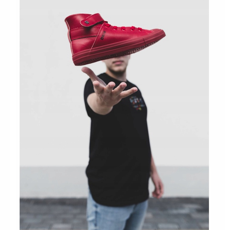 Pánské tenisky Big Star Warmed Red Y174025FW červené 1