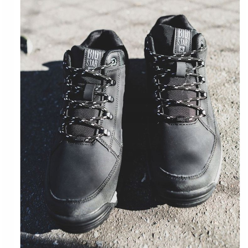 Pánské trekové boty Big Star High Outdoor Black EE174465 černý 1