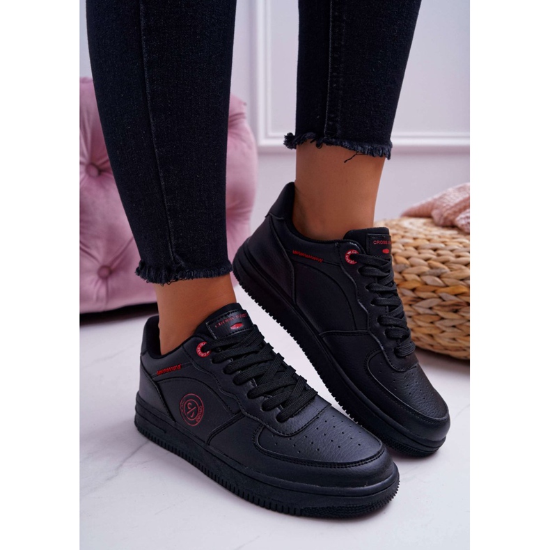 Dámské cross jeans černé tenisky EE2R4144C černá 2