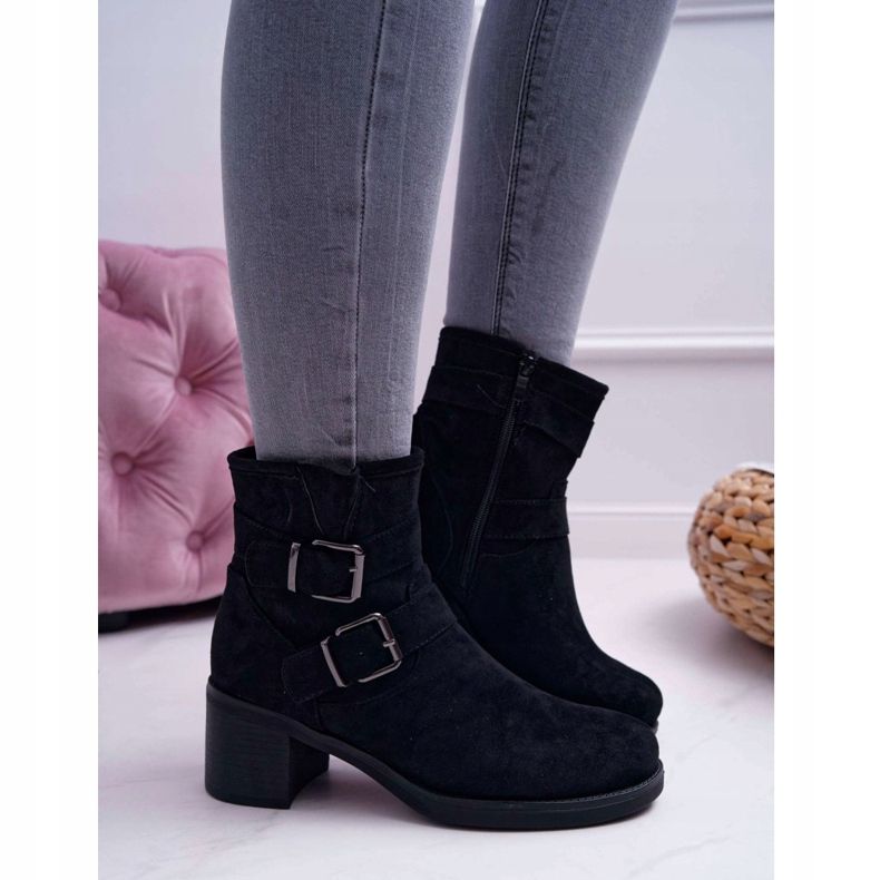 FRID Dámské kozačky na vysokém podpatku semišové černé Fagret černá 1 FRID Dámské kozačky na vysokém podpatku semišové černé Fagret černá 1