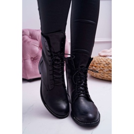 Dámské boty Zrnitá kůže Nicole 2315 Black The Island černý 2