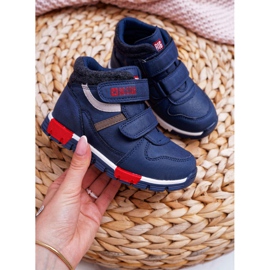 Dětské chlapecké boty Tenisky Big Star Navy Blue EE374065 námořnická modř 1