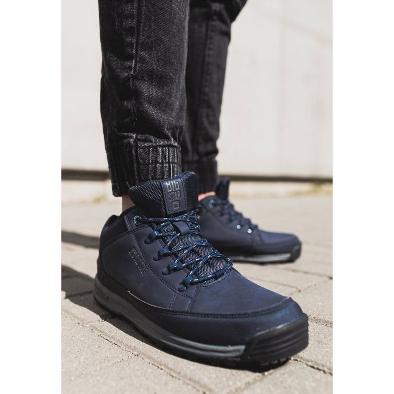 Dětské trekové boty Big Star High Outdoor Navy Blue EE274817 modrý 1