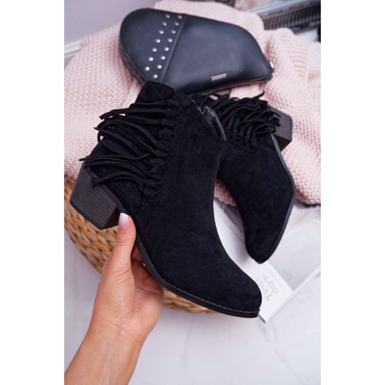 Dámské černé kovbojské boty Agnes černá 1