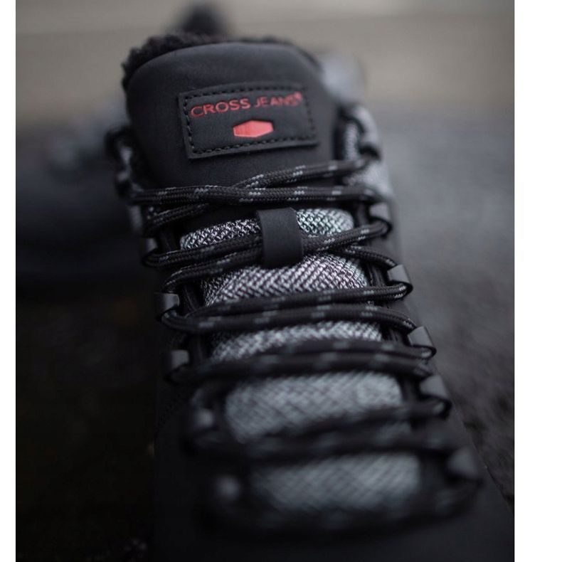 Pánské trekové boty Cross Jeans černé EE1R4113C černá 2