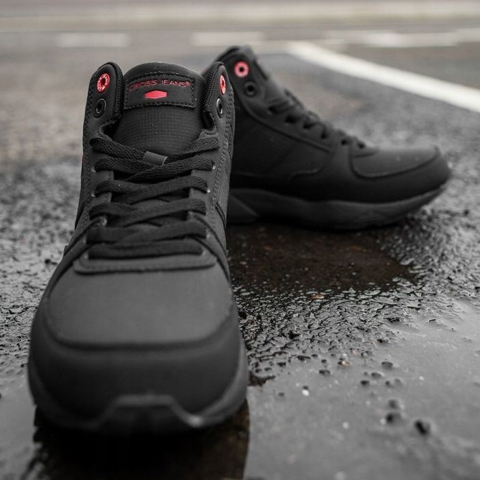 Pánské trekové boty Cross Jeans černé EE1R4121C černá 2 Pánské trekové boty Cross Jeans černé EE1R4121C černá 2