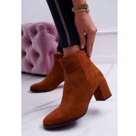 Dámské boty na vysokém podpatku Sergio Leone Camel BT522 hnědý 1