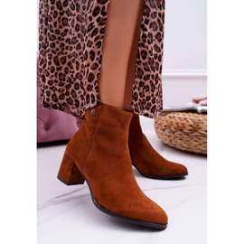 Dámské boty na vysokém podpatku Sergio Leone Camel BT520 hnědý 1