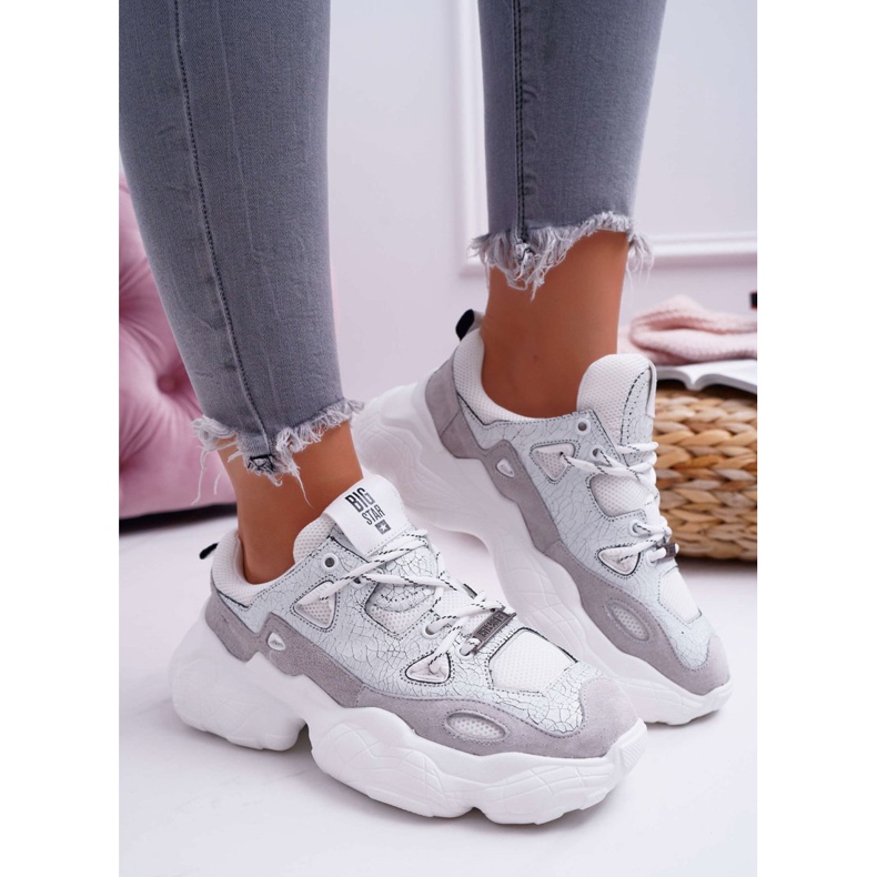 Dámské sportovní boty Big Star od Daniel Lopez White FF274430 bílý vícebarevný 2