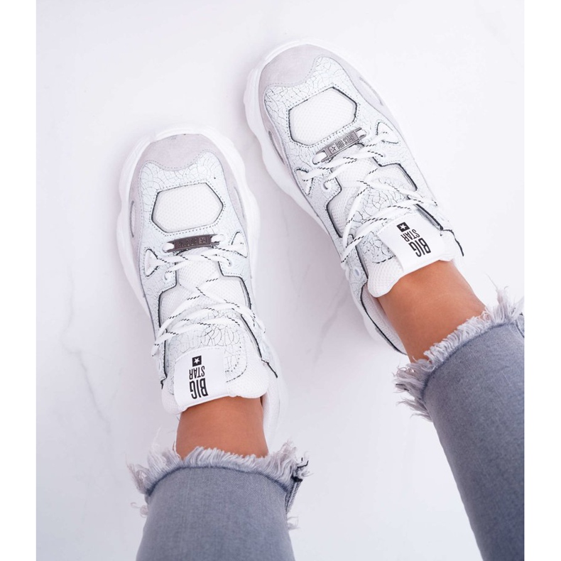 Dámské sportovní boty Big Star od Daniel Lopez White FF274430 bílý vícebarevný 1