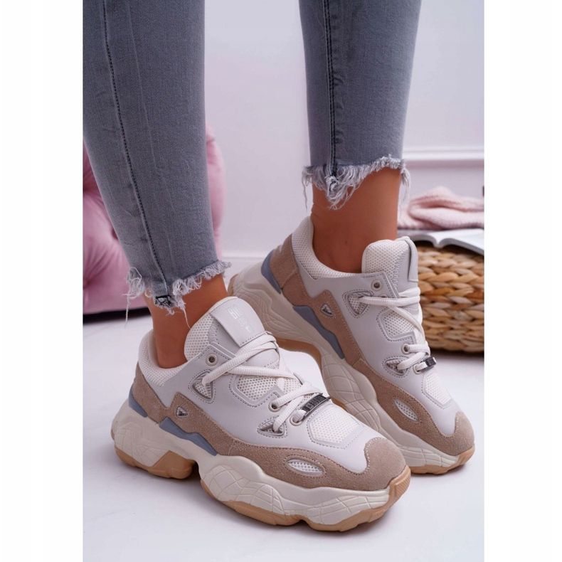 Dámské sportovní boty Big Star od Daniel Lopez Beige FF274429 béžový 2