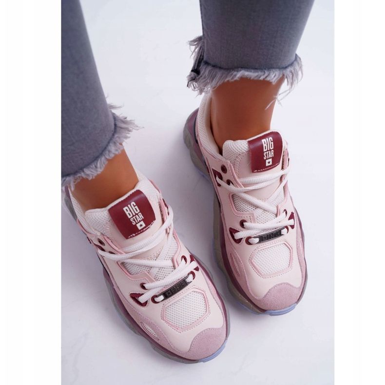 Dámské sportovní boty Big Star od Daniel Lopez FF274432 hnědý červené vícebarevný 2