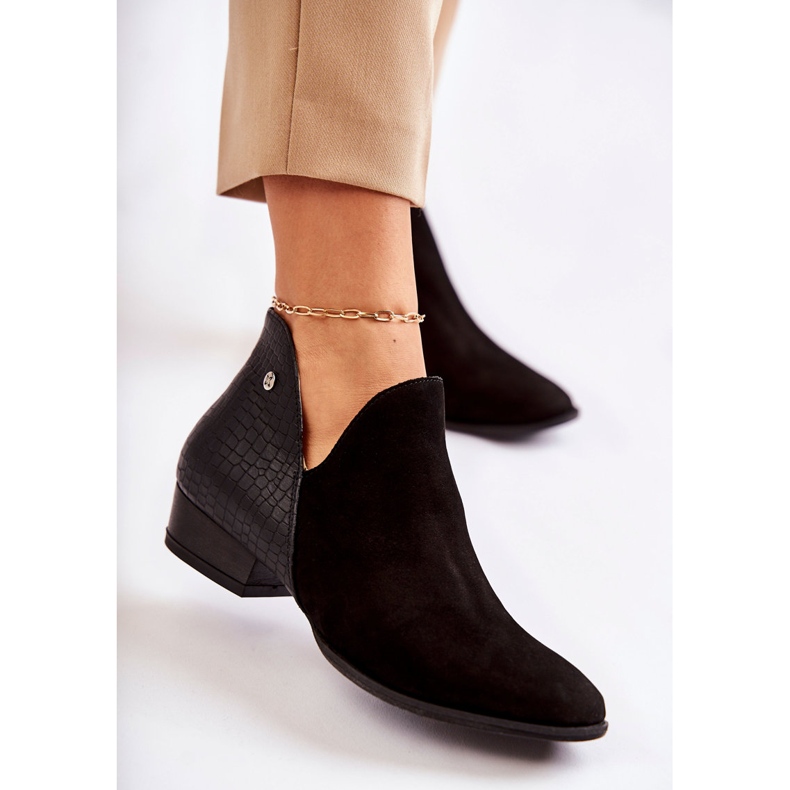 Dámské ploché boty Maciejka kožené černé 04091-62 / 00-5 černá 1 Dámské ploché boty Maciejka kožené černé 04091-62 / 00-5 černá 1