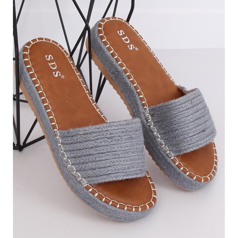 Modré pantofle espadrilky 7970-PL Denim vícebarevný 1