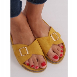 Medové pantofle 6103 žluté žlutá 1
