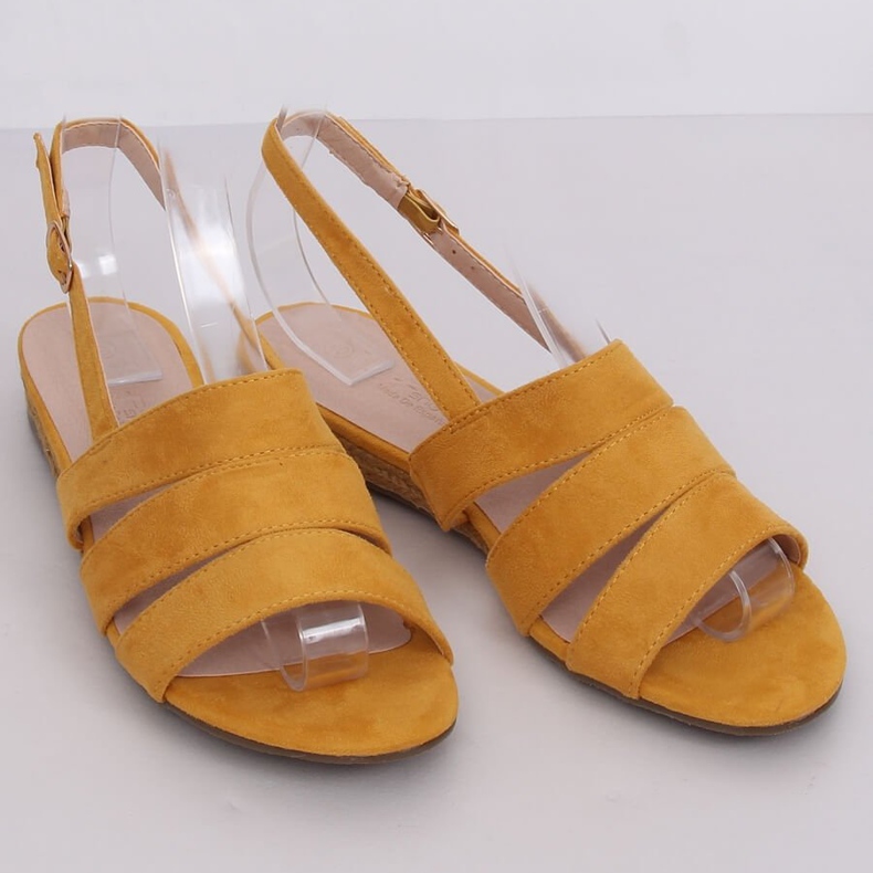 Sandály medové espadrilky 9291 Amarillo žlutá 1