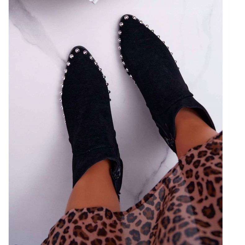 Dámské černé boty Sobery s tryskami černá 2