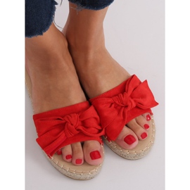 Červené espadrilky červená A648-ESP-1 červená červený 1