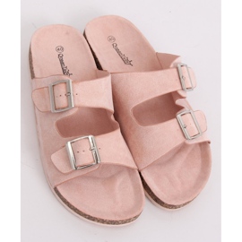 Růžové pantofle scholki BL3100-SF Pink růžový 2