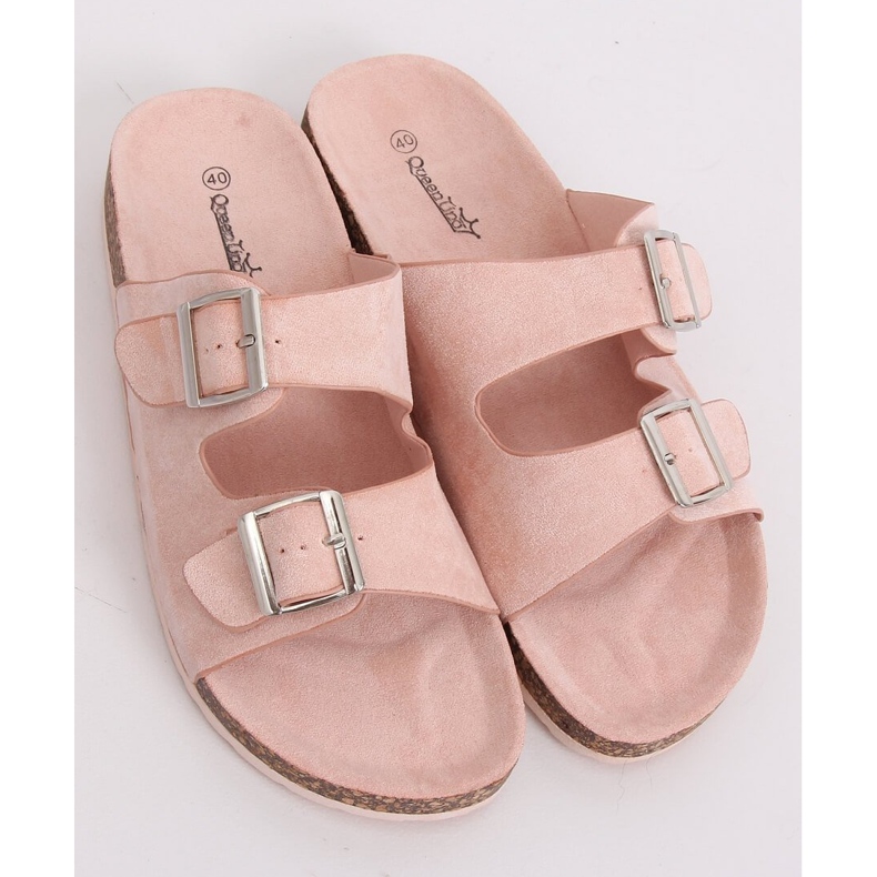 Růžové pantofle scholki BL3100-SF Pink růžový 2