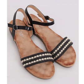 Černé dámské sandály HT-68 Black černá 2